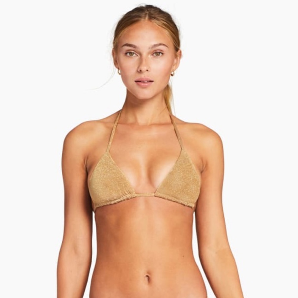 NWT Vitamin a Gia top gold metallic sparkle